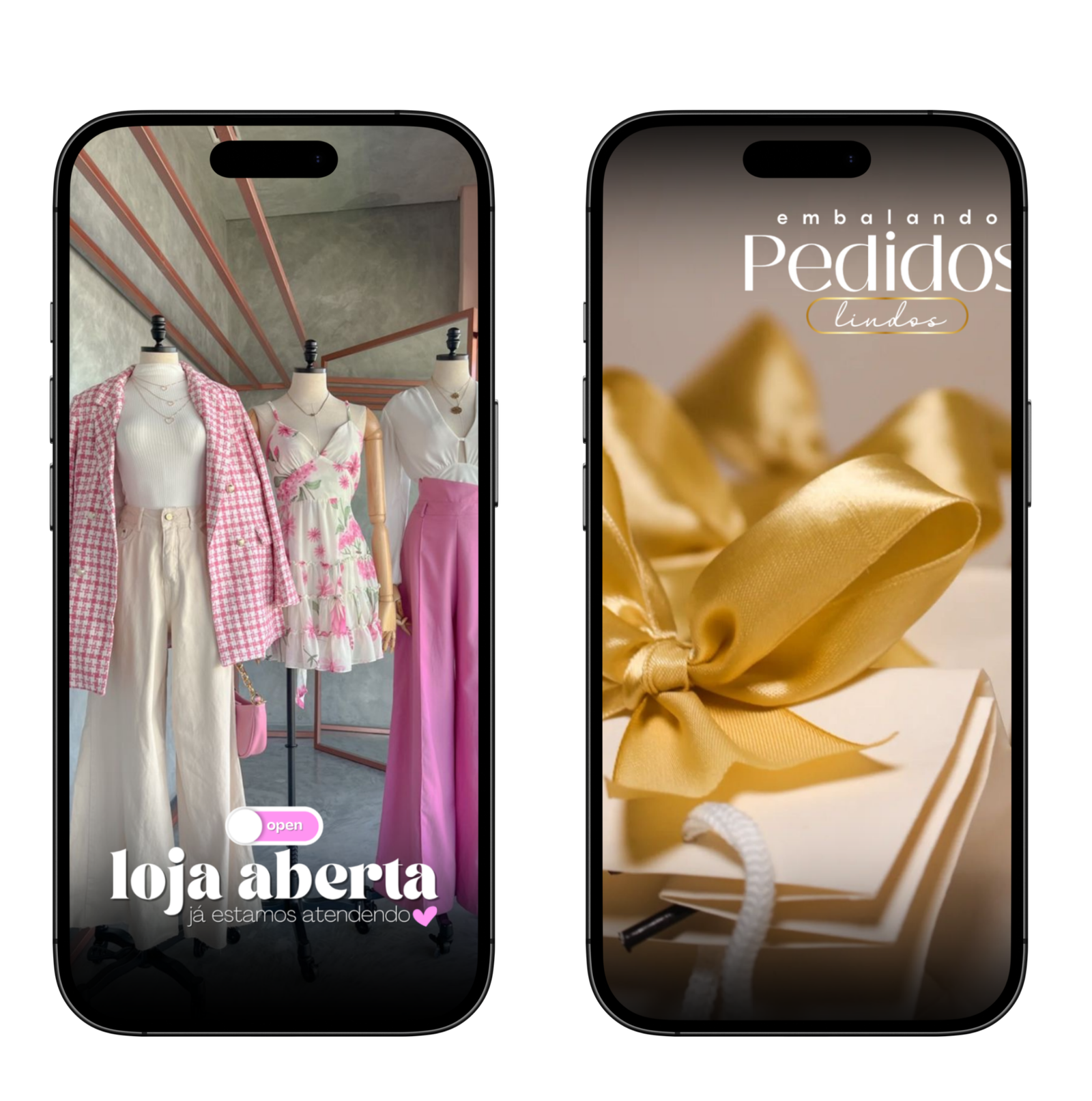 Antes e depois — Stories com figurinhas